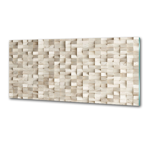 Panel do kuchyně Dřevěné kostky