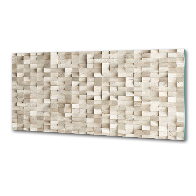 Panel do kuchyně Dřevěné kostky