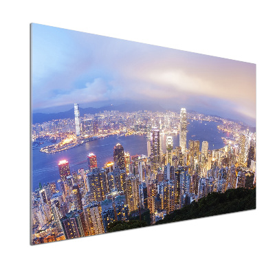 Panel do kuchyně Hongkong panorama
