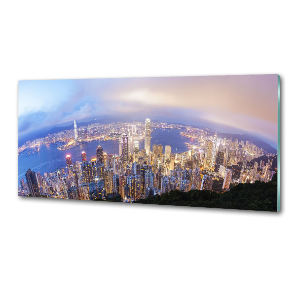 Panel do kuchyně Hongkong panorama
