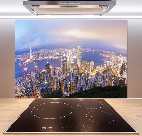 Panel do kuchyně Hongkong panorama