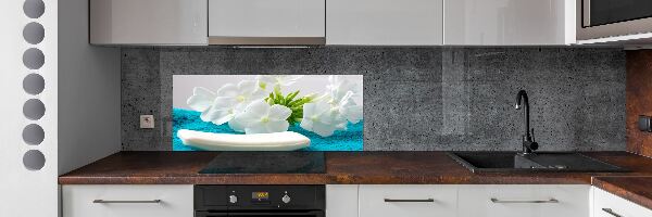Panel do kuchyně Bílé květiny spa