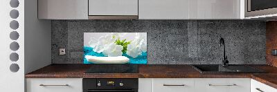 Panel do kuchyně Bílé květiny spa