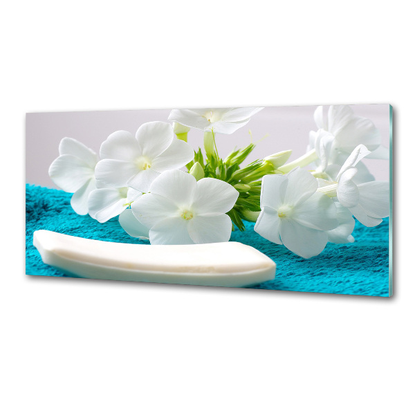 Panel do kuchyně Bílé květiny spa