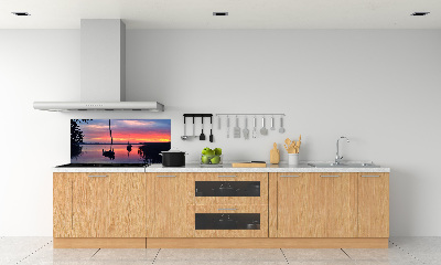 Panel lacobel Plachetnice při západu slunce