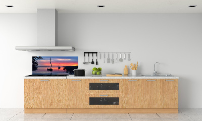 Panel lacobel Plachetnice při západu slunce