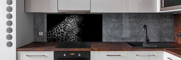 Skleněný panel do kuchyně Leopard
