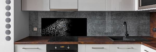 Skleněný panel do kuchyně Leopard