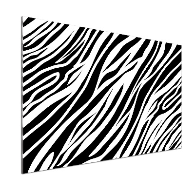 Skleněný panel do kuchynské linky Zebra pozadí