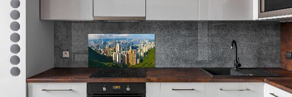 Panel do kuchyně Hongkong panorama