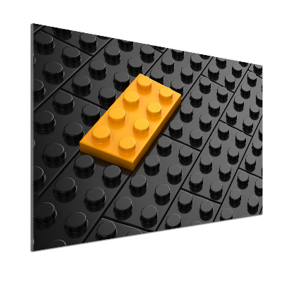 Dekorační panel sklo Kostky lego