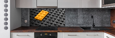 Dekorační panel sklo Kostky lego
