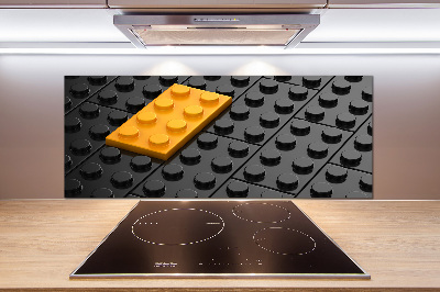 Dekorační panel sklo Kostky lego