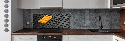 Dekorační panel sklo Kostky lego