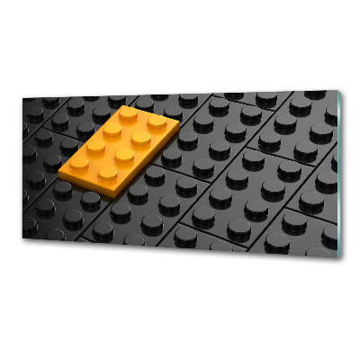 Dekorační panel sklo Kostky lego