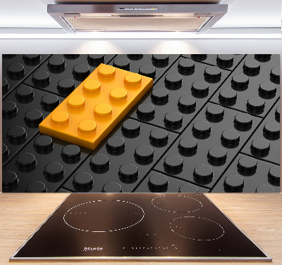 Dekorační panel sklo Kostky lego