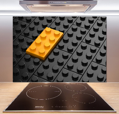 Dekorační panel sklo Kostky lego