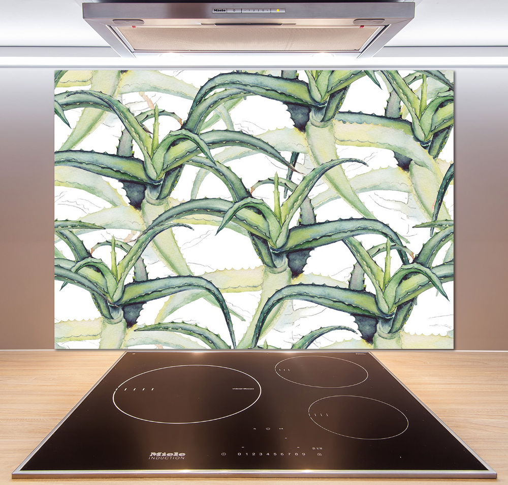 Skleněný panel do kuchyně Aloes
