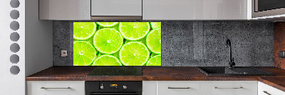 Skleněný panel do kuchyně Limetky