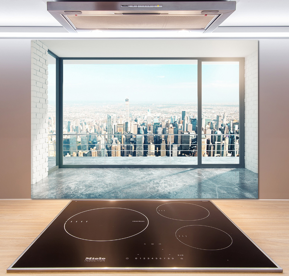 Panel do kuchyně Pohled na město