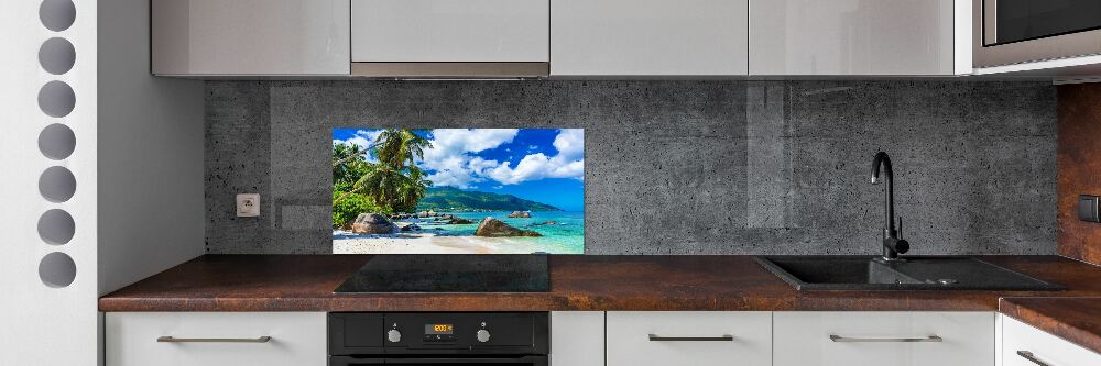 Panel do kuchyně Seychely pláž