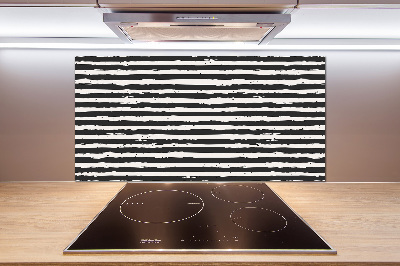 Panel do kuchyně Černobílé pásky