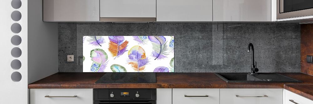 Panel do kuchyně Barevné pírka