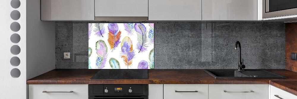 Panel do kuchyně Barevné pírka
