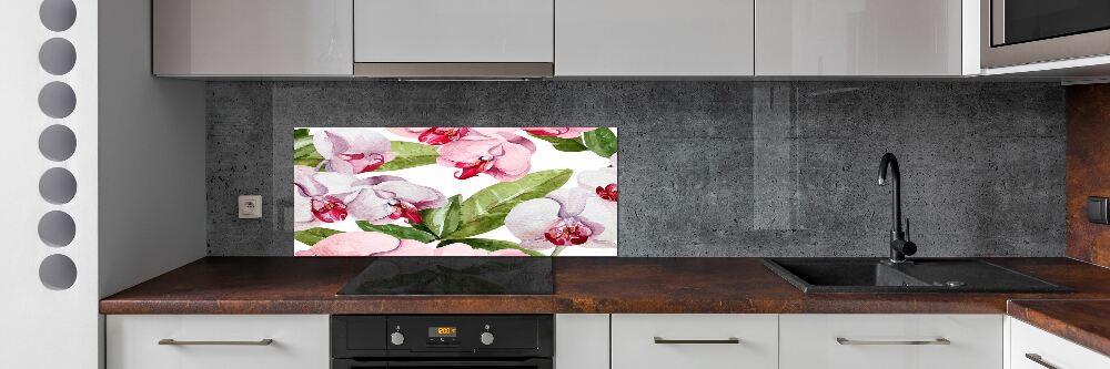 Panel do kuchyně Růžové orchideje