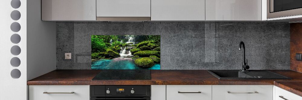 Panel do kuchyně Vodopád v džungli
