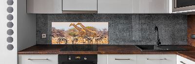 Panel do kuchyně Žirava a zebry