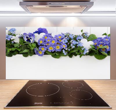 Panel do kuchyně Modré květiny