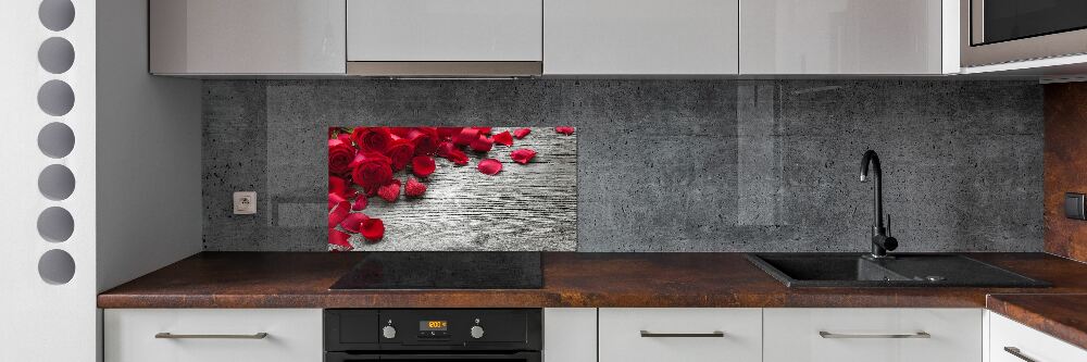 Panel do kuchyně Červené růže