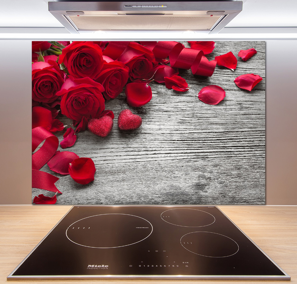 Panel do kuchyně Červené růže