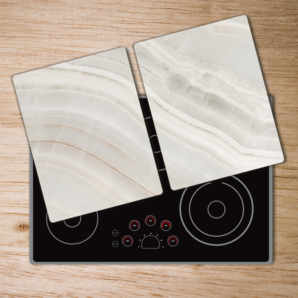 Kuchyňská deska skleněná Mramorová textura