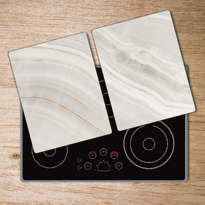 Kuchyňská deska skleněná Mramorová textura