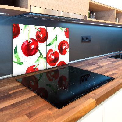 Kuchyňská deska velká skleněná Višně