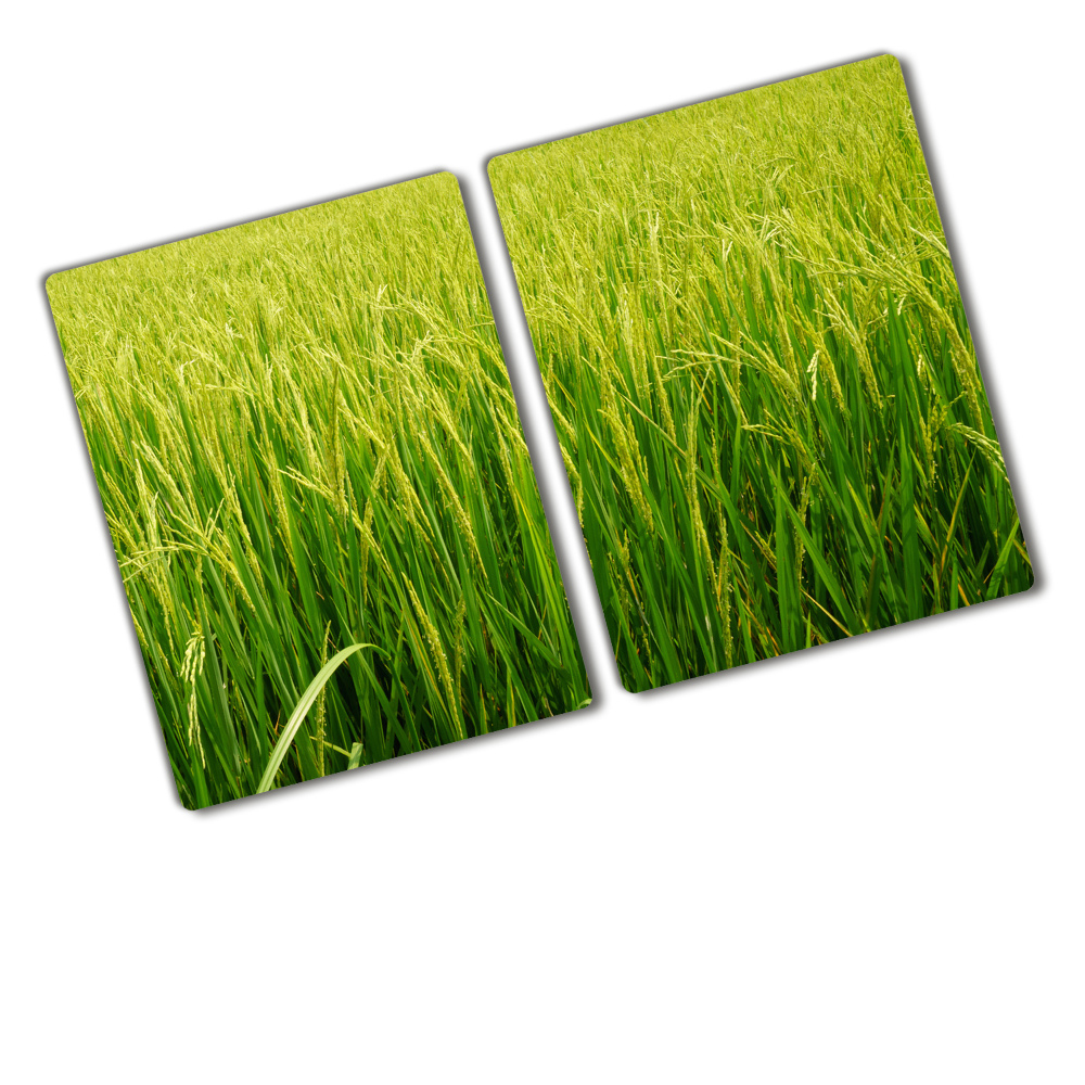 Deska na krájení skleněná Rýžové pole