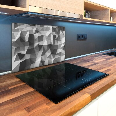 Kuchyňská deska skleněná Abstrakce trojúhleníky