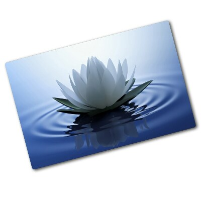 Deska na krájení skleněná Vodní lilie