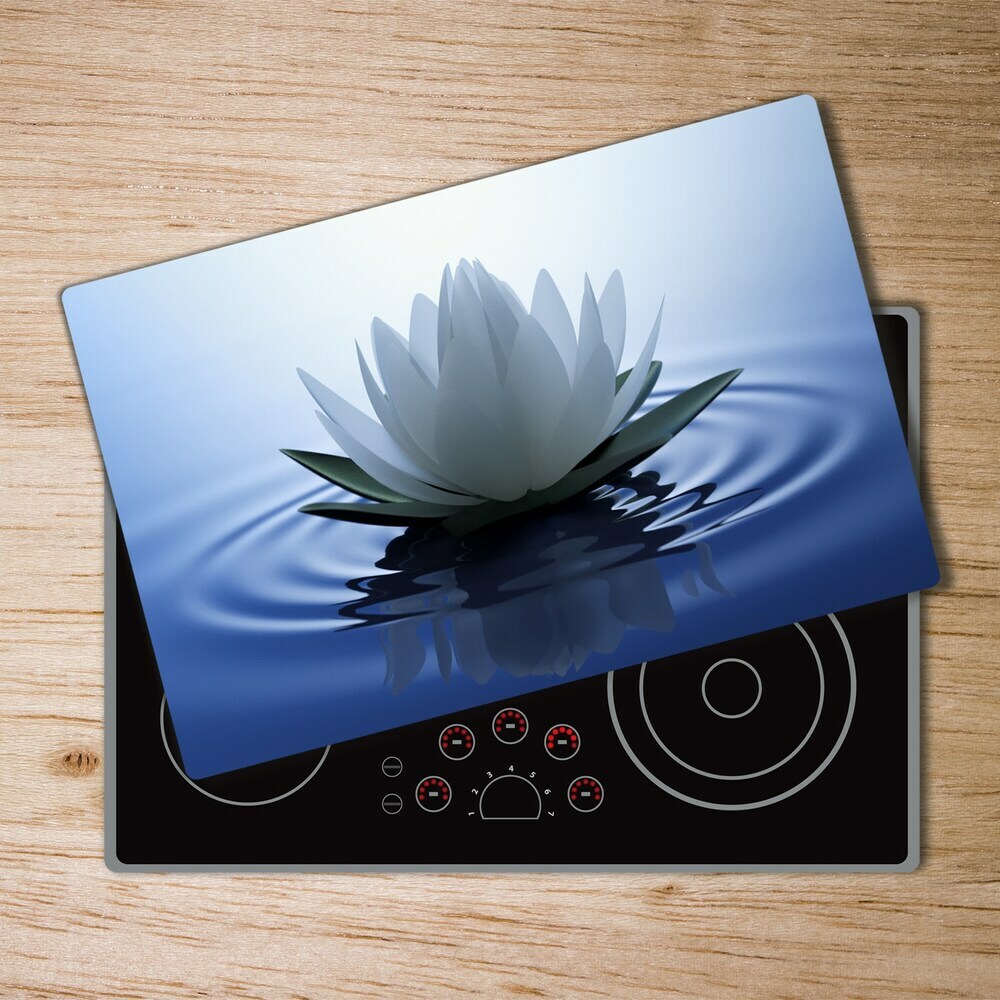 Deska na krájení skleněná Vodní lilie