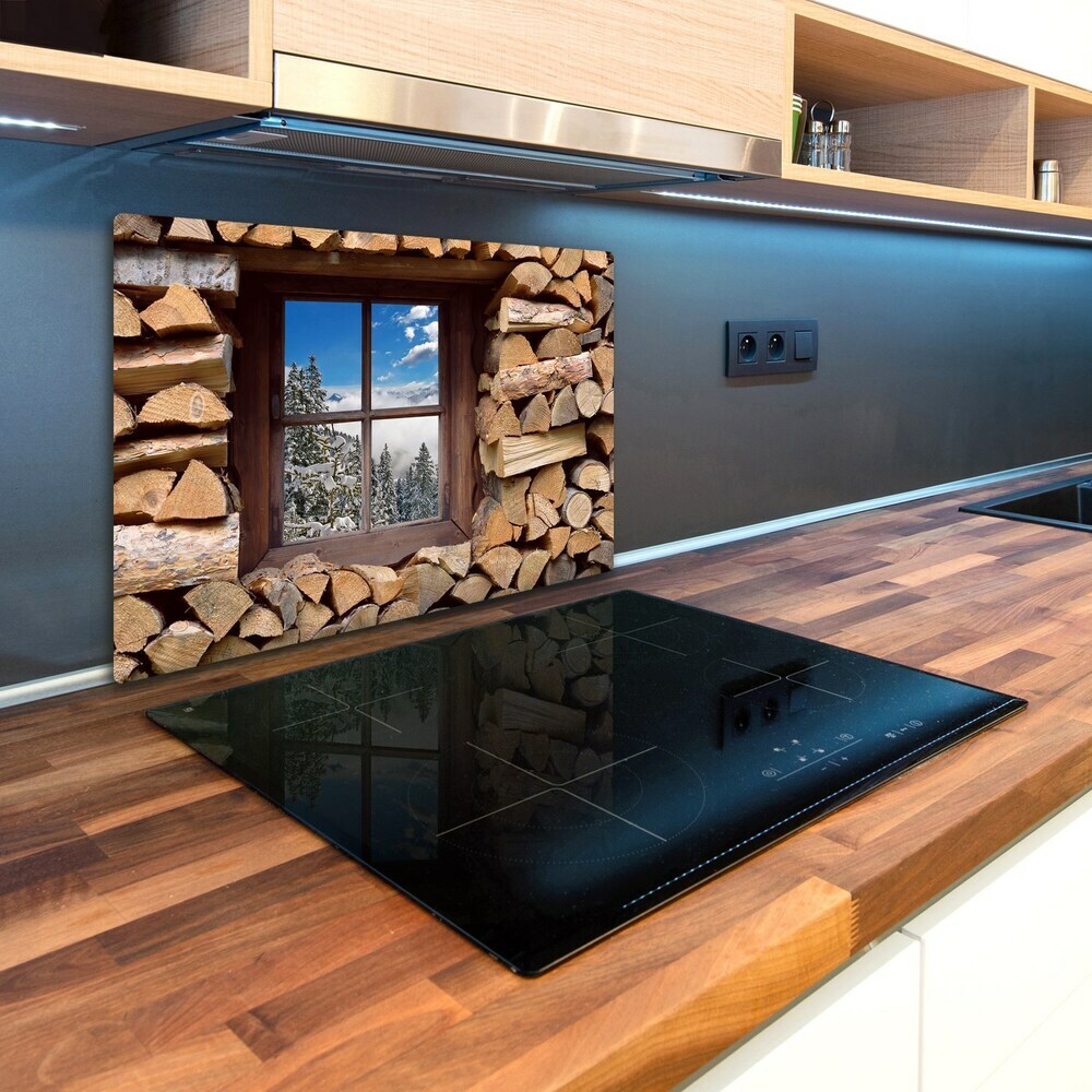 Kuchyňská deska skleněná Zima architektura