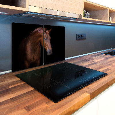 Kuchyňská deska skleněná Hnědý kůň