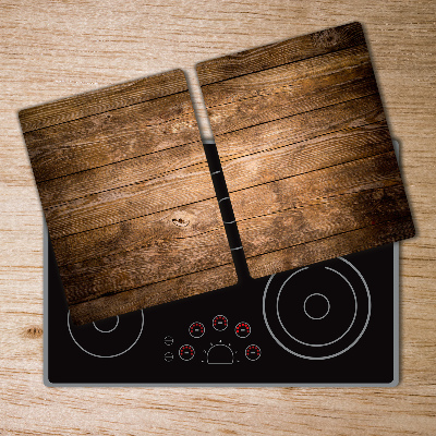 Kuchyňská deska velká skleněná Dřevěné pozadí