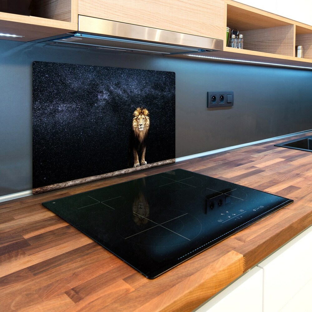 Kuchyňská deska skleněná Lev na pozadí hvězd