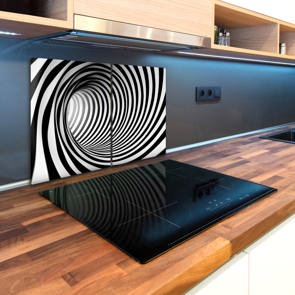 Kuchyňská deska skleněná Tunel 3D
