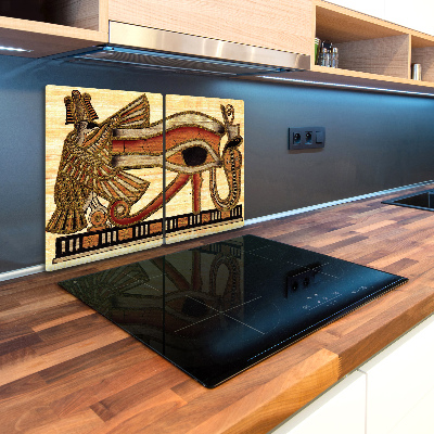 Kuchyňská deska skleněná Egyptské oko papirus