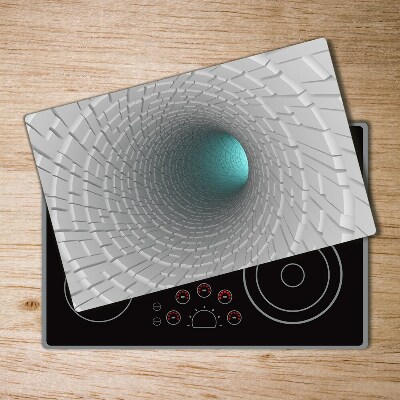 Kuchyňská deska skleněná Tunel 3D