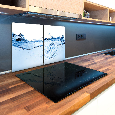 Kuchyňská deska velká skleněná Voda