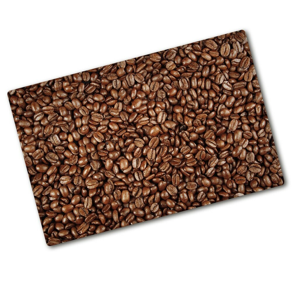 Deska na krájení chleba skleněná Zrnka kávy